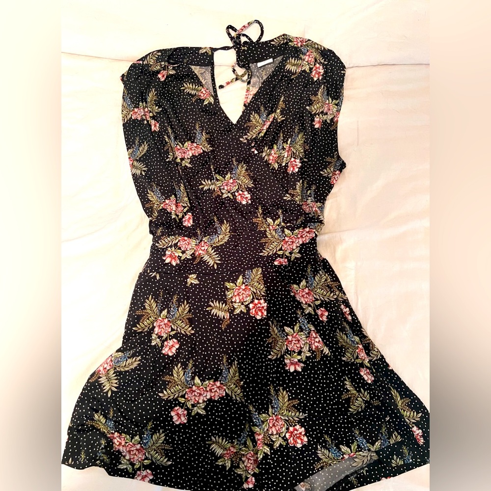 Cabi Anthro Runaround Floral Romper, size XL